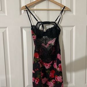 Victoria's Secret Floral Slip / Chemise Night Dress